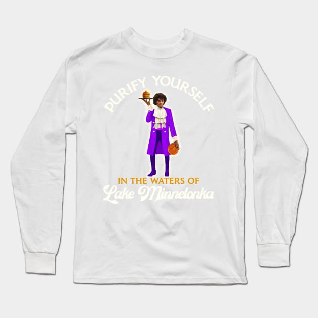 Purify Yourself in the Waters of Lake Minnetonka Long Sleeve T-Shirt by darklordpug